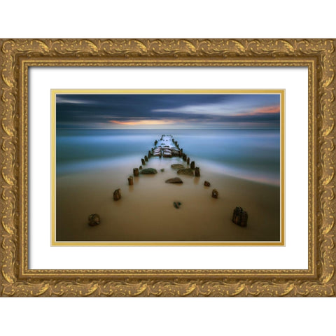 Baltic... Gold Ornate Wood Framed Art Print with Double Matting by Browko, Krzysztof