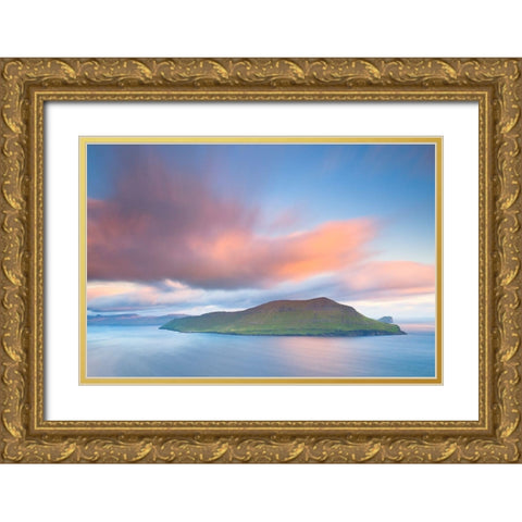 Hestur Gold Ornate Wood Framed Art Print with Double Matting by Coppari, Claudio