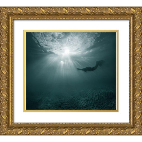 They Exist Gold Ornate Wood Framed Art Print with Double Matting by Narchuk, Andrey