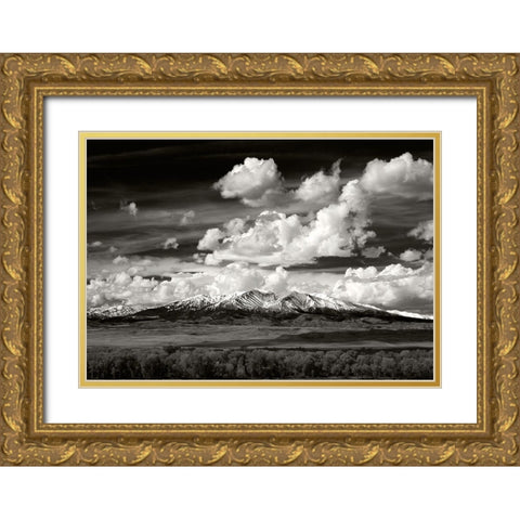 South Crazies Gold Ornate Wood Framed Art Print with Double Matting by Wesler, Jay