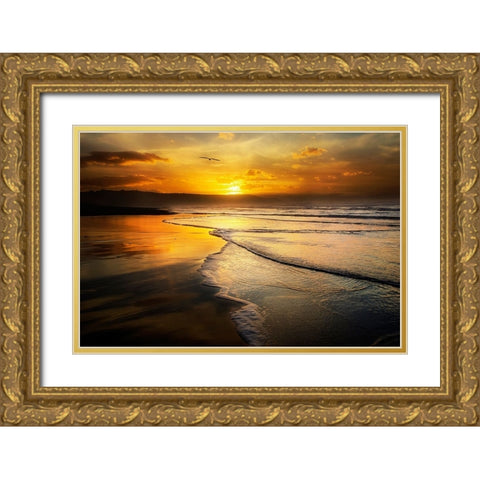 Xago Gold Ornate Wood Framed Art Print with Double Matting by C. Lobato, Jose