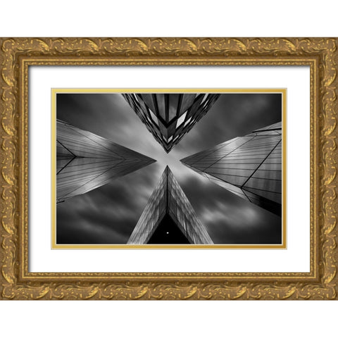 The Meeting Gold Ornate Wood Framed Art Print with Double Matting by Marcisovsky, Martin