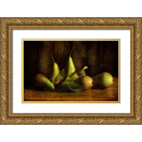 Pears Gold Ornate Wood Framed Art Print with Double Matting by Disher, Mandy
