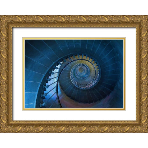 Caracol Gold Ornate Wood Framed Art Print with Double Matting by Ferreira, Remi