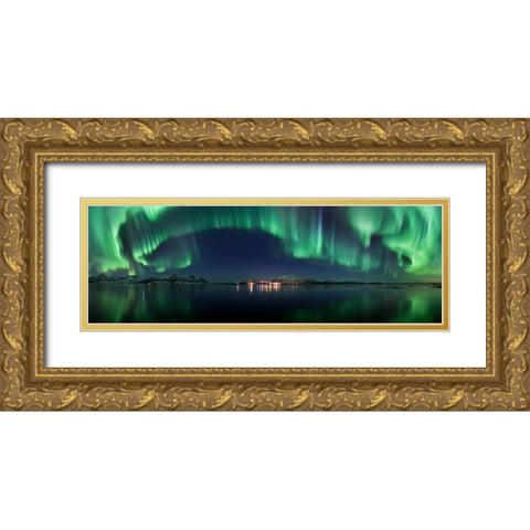 Magical Night Gold Ornate Wood Framed Art Print with Double Matting by Samuelsen, Roy