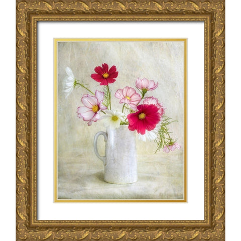 Cosmos Carnival Gold Ornate Wood Framed Art Print with Double Matting by Disher, Mandy