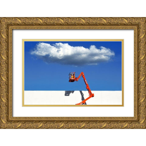 Cloud Gold Ornate Wood Framed Art Print with Double Matting by Millar, Tj