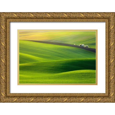 Spring Time... Gold Ornate Wood Framed Art Print with Double Matting by Browko, Krzysztof