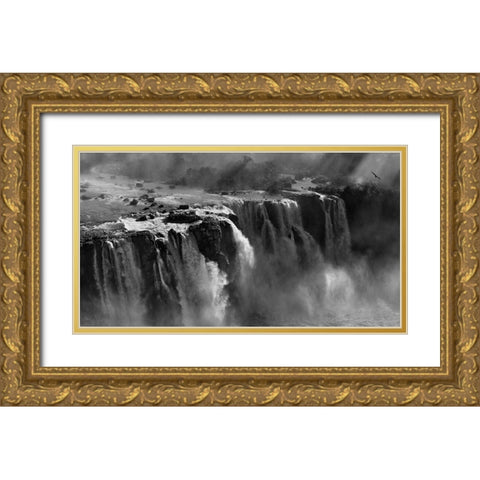 Demonstration Of Power Gold Ornate Wood Framed Art Print with Double Matting by Zhang, Zan