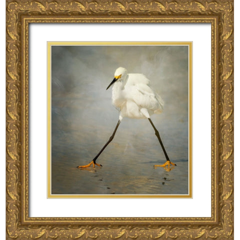 The Rock Star Gold Ornate Wood Framed Art Print with Double Matting by Forns, Alfred