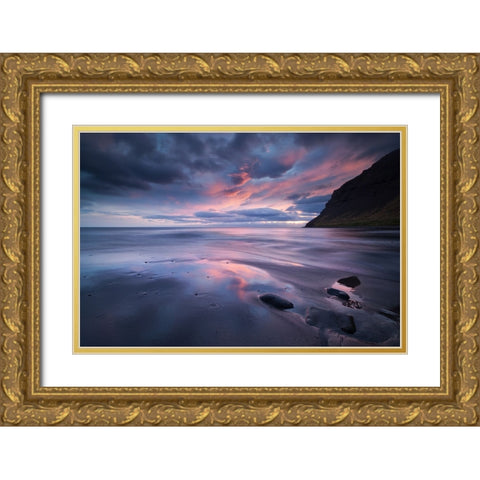 ... Summer Dream Gold Ornate Wood Framed Art Print with Double Matting by Hoffmann, Raymond