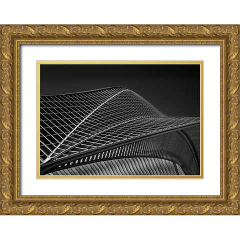 Stationlines Gold Ornate Wood Framed Art Print with Double Matting by Van Maastricht, Henk