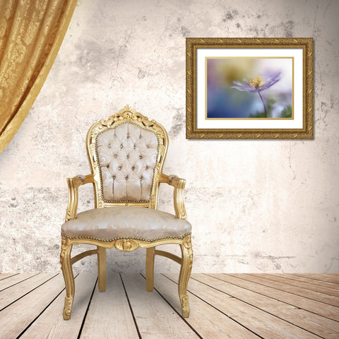 Springtime Watercolor Gold Ornate Wood Framed Art Print with Double Matting by Westum, Heidi
