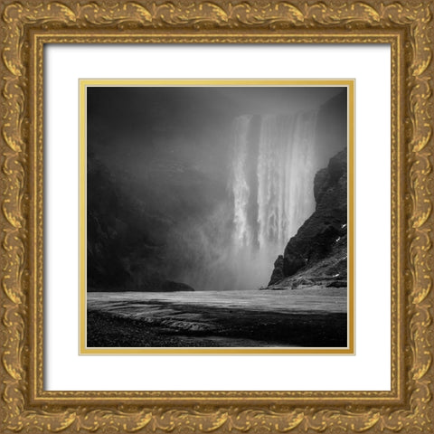 * * * Gold Ornate Wood Framed Art Print with Double Matting by Loire, Herve