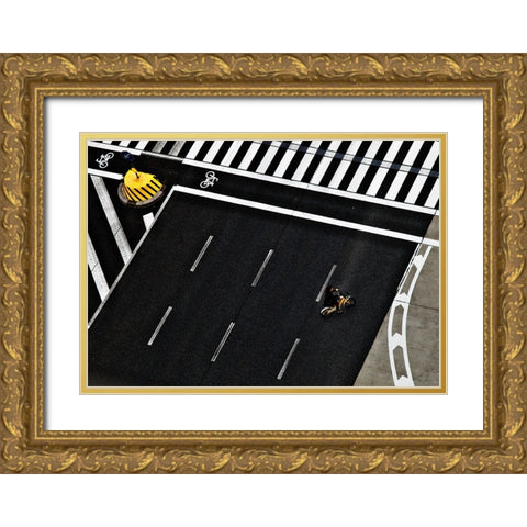 Bicycle Gold Ornate Wood Framed Art Print with Double Matting by Ikeda, Keisuke