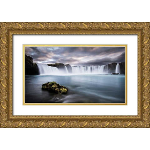 Eternal Flow Gold Ornate Wood Framed Art Print with Double Matting by Wonisch, Andreas