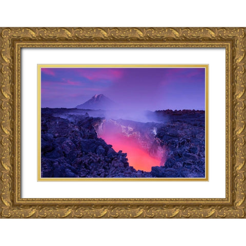 Gate To Hell Gold Ornate Wood Framed Art Print with Double Matting by Budkov, Denis