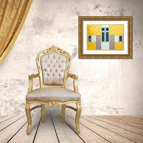 Facade Gold Ornate Wood Framed Art Print with Double Matting by Bartsch, Heidi