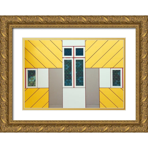 Facade Gold Ornate Wood Framed Art Print with Double Matting by Bartsch, Heidi