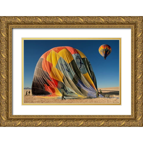 Back On Earth Gold Ornate Wood Framed Art Print with Double Matting by Guillemot, Mathilde