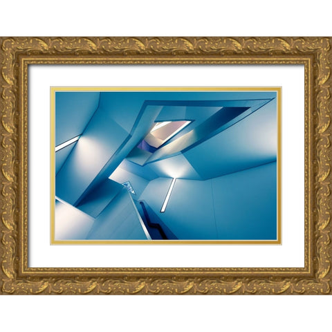The Symphony Of The Lines Gold Ornate Wood Framed Art Print with Double Matting by Roland Shainidze, Dr.