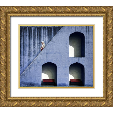 The Emptiness Of Waiting Gold Ornate Wood Framed Art Print with Double Matting by Flour, Piet