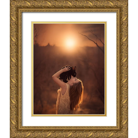Nearing Spring Gold Ornate Wood Framed Art Print with Double Matting by Olson, Jake
