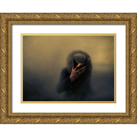 When The Going Gets Tough... Gold Ornate Wood Framed Art Print with Double Matting by Larsen, Jorun