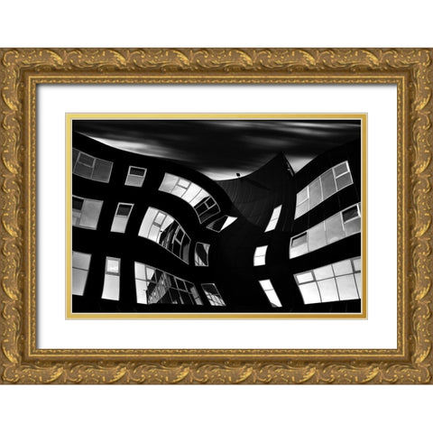 Days Of Thunder Gold Ornate Wood Framed Art Print with Double Matting by Krivec, Samanta