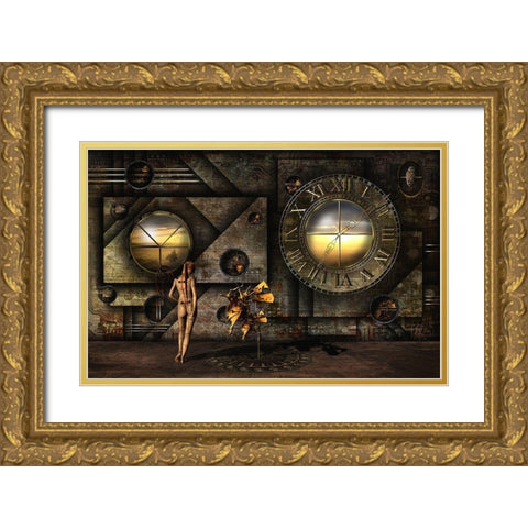 Was Salvador Here? Gold Ornate Wood Framed Art Print with Double Matting by Pfleghart, Franziskus