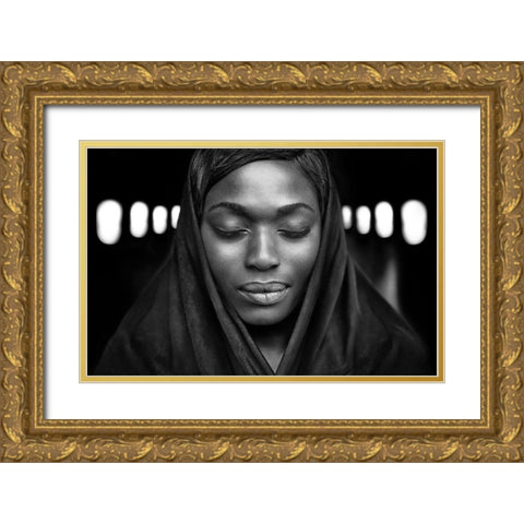 Visions Of Tomorrow Gold Ornate Wood Framed Art Print with Double Matting by Hur, Lars