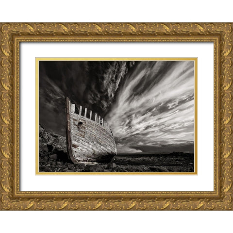 Permanent Place Gold Ornate Wood Framed Art Print with Double Matting by H. Ingibergsson, Torsteinn