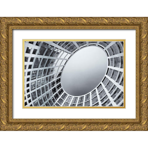 Europes Egg Gold Ornate Wood Framed Art Print with Double Matting by Van De, Jeroen