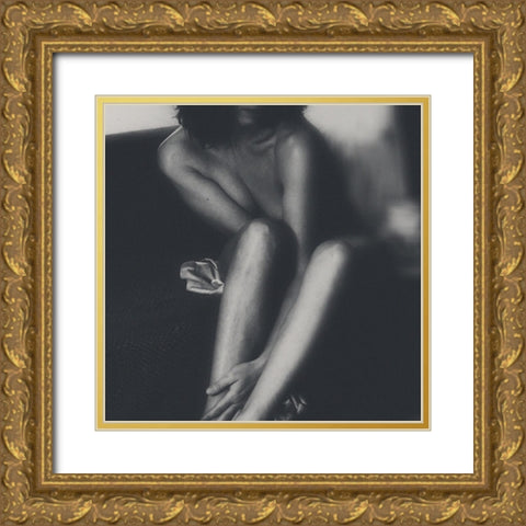 Elle 323 Gold Ornate Wood Framed Art Print with Double Matting by Marianne