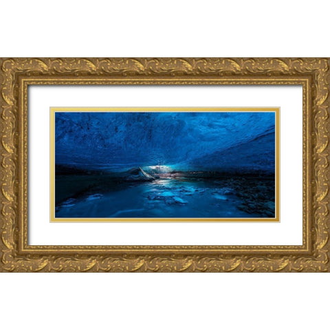 Cristal Cave Gold Ornate Wood Framed Art Print with Double Matting by Martin Castan, David