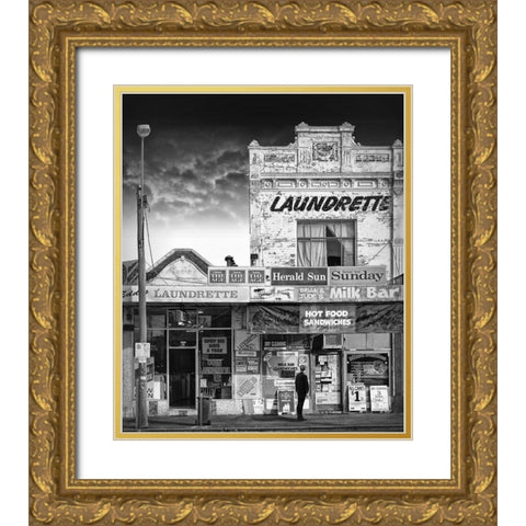 Mixed Business Gold Ornate Wood Framed Art Print with Double Matting by Donoghue, Adrian