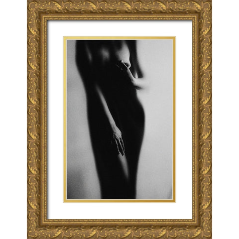Vision Gold Ornate Wood Framed Art Print with Double Matting by Marianne