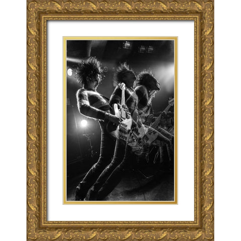Afterimage Gold Ornate Wood Framed Art Print with Double Matting by Nakamatsu, Kenji