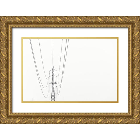 Balance Gold Ornate Wood Framed Art Print with Double Matting by Rems, Kristjan