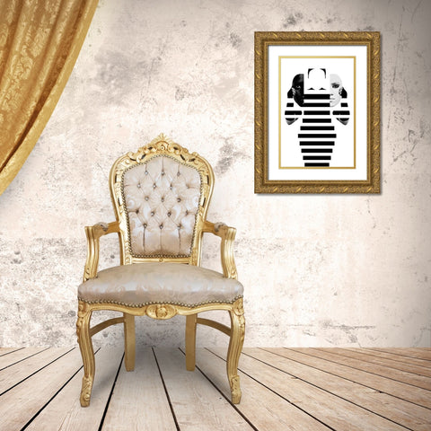 Space Gold Ornate Wood Framed Art Print with Double Matting by Behazeen