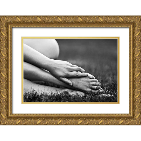 Grace Gold Ornate Wood Framed Art Print with Double Matting by MagnusPhotos