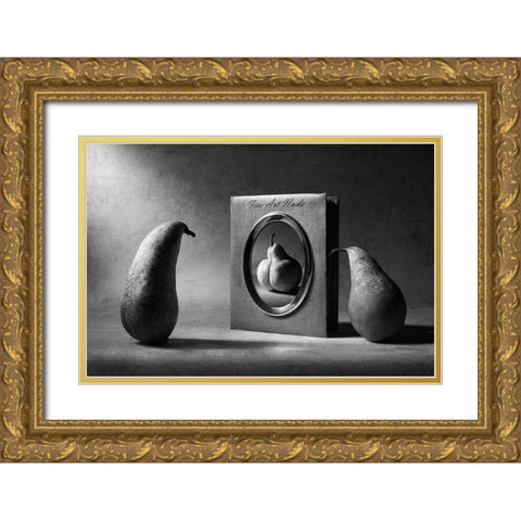 Fine Art Nude Gold Ornate Wood Framed Art Print with Double Matting by Ivanova, Victoria