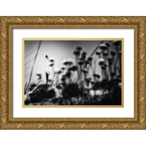 A Feeling Like This Gold Ornate Wood Framed Art Print with Double Matting by Mexia, Laura