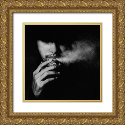 Untitled Gold Ornate Wood Framed Art Print with Double Matting by Satriani, Jay