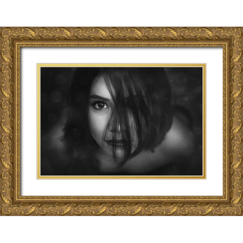 I Saw You Gold Ornate Wood Framed Art Print with Double Matting by Marlianto, Ivan