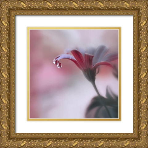 Invisible Touch... Gold Ornate Wood Framed Art Print with Double Matting by Nan, Juliana