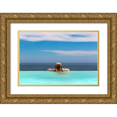 Red And Blue Gold Ornate Wood Framed Art Print with Double Matting by Wijn, Frank