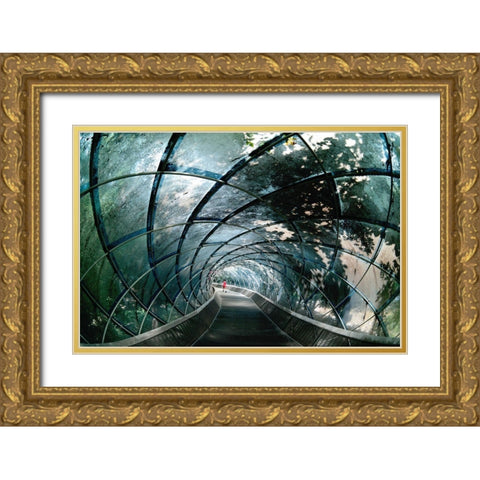 Through The Arc Gold Ornate Wood Framed Art Print with Double Matting by Dong Hee, Han