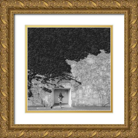 Transience Gold Ornate Wood Framed Art Print with Double Matting by Beck, Marco