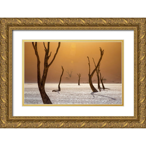 Ascension Gold Ornate Wood Framed Art Print with Double Matting by Fegari